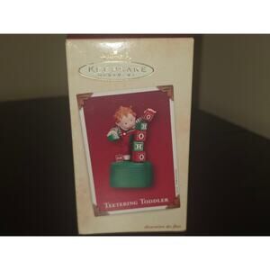 Hallmark Keepsake Teetering Toddler Christmas‎ Ornament 2002
